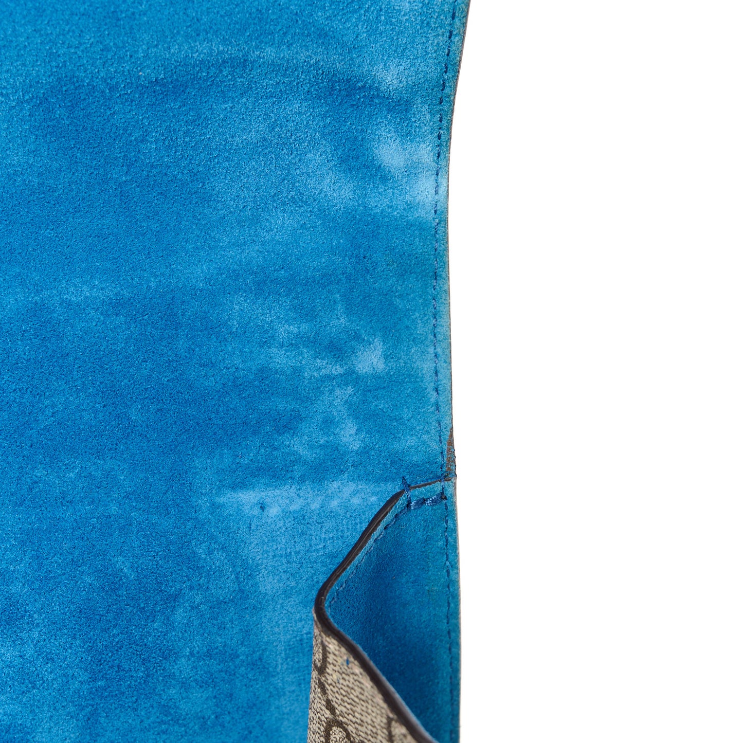 GG Supreme Monogram Embroidered Medium Dionysus Shoulder Bag Blue