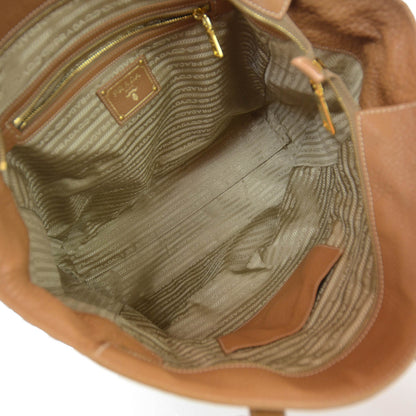 Prada Vitello Daino Large Tote Caramel 7 of 8