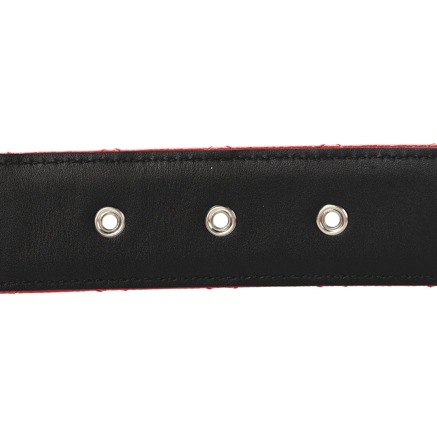 Chanel Caviar Quilted CC Chain Belt 85 34 Red 4 of 7