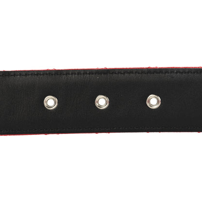 Chanel Caviar Quilted CC Chain Belt 85 34 Red 4 of 7