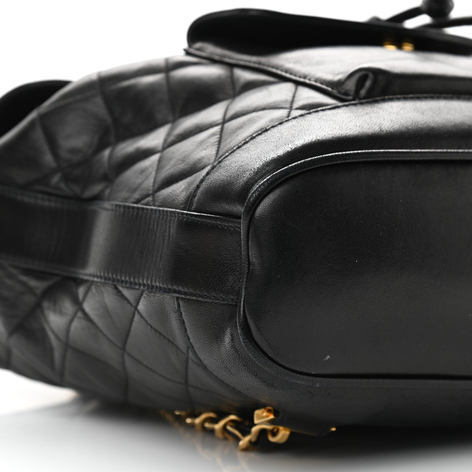 Chanel Lambskin Quilted CC Backpack Black 8 of 11