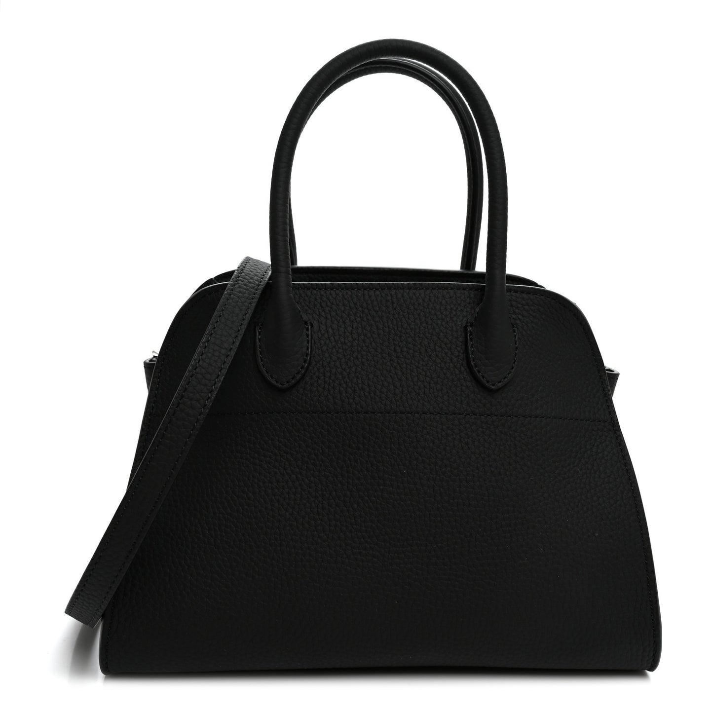 Grained Calfskin Soft Margaux 10 Bag Black