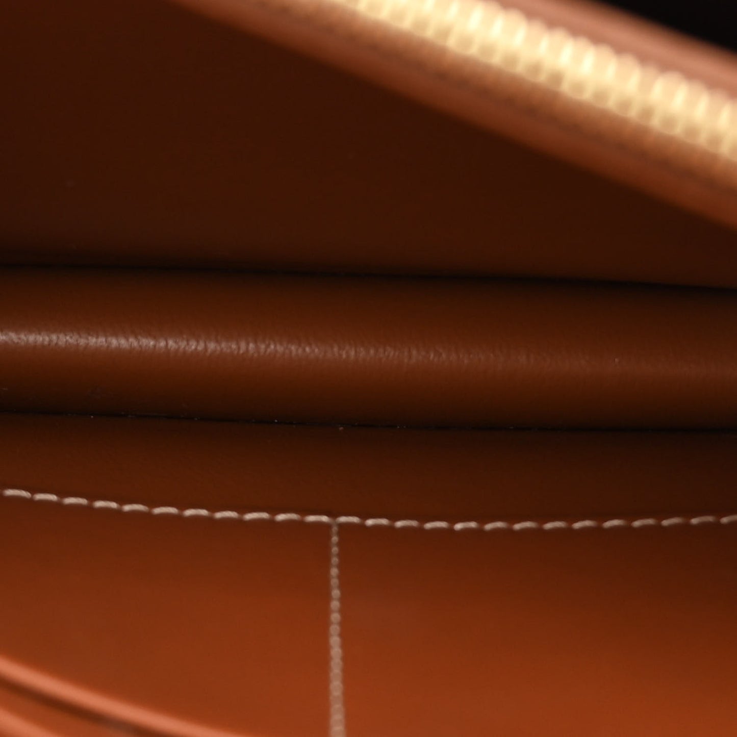 Triomphe Canvas Calfskin Enveloppe Bag Tan