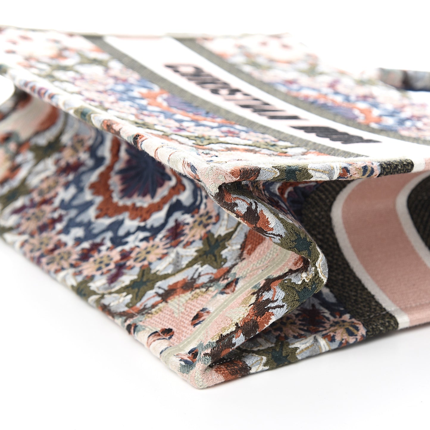 Canvas KaleiDioroscopic Embroidered Medium Book Tote Multicolor