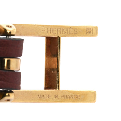 Hermes Swift Behapi Double Tour Reversible Bracelet T2 Rose Mexico Rouge H 4 of 5
