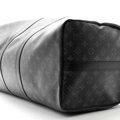 Louis Vuitton Monogram Eclipse Keepall Bandouliere 55 9 of 10