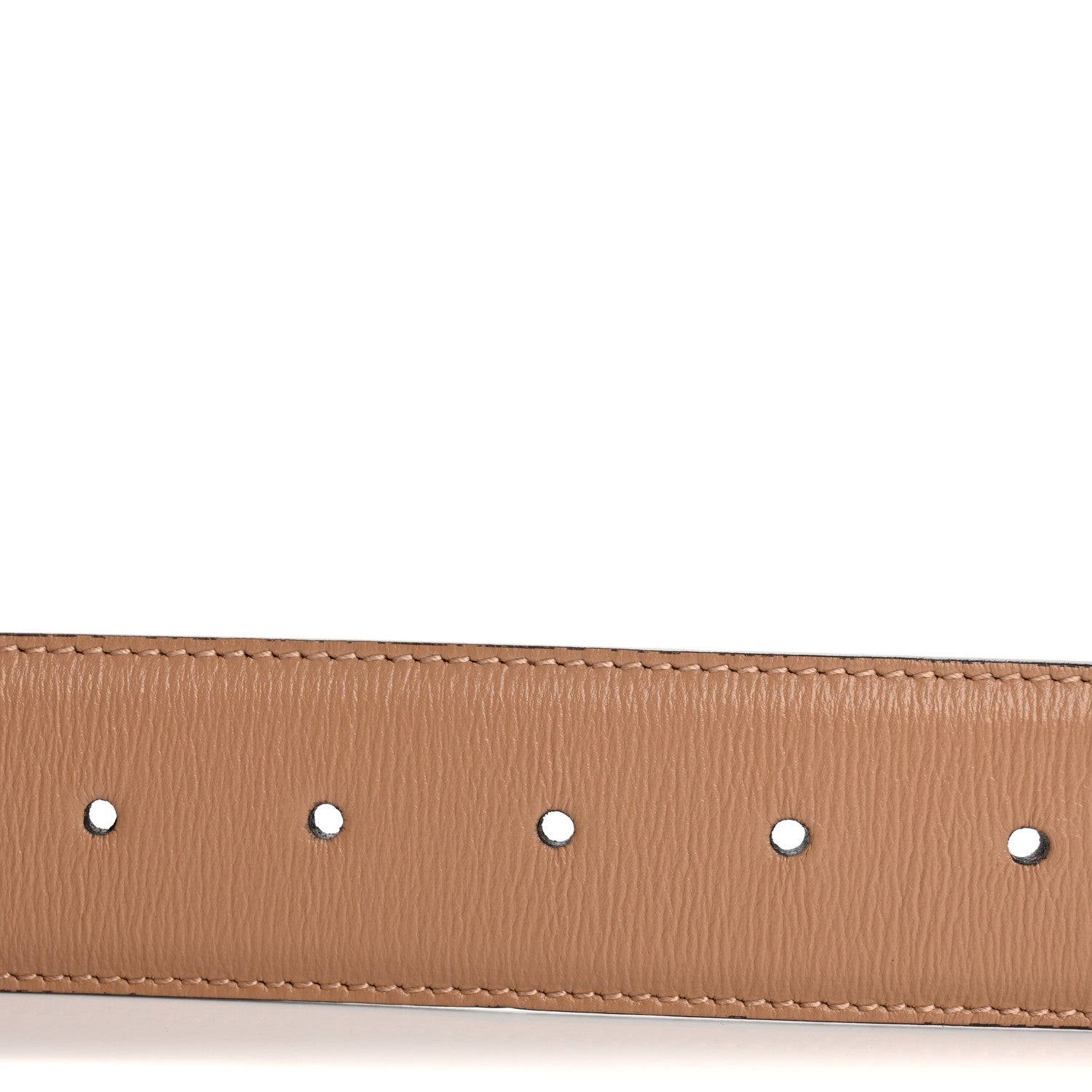 Gucci Azalea Calfskin Enamel Monochrome Double G 40mm Belt 80 32 Camelia 4 of 5