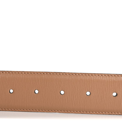 Gucci Azalea Calfskin Enamel Monochrome Double G 40mm Belt 80 32 Camelia 4 of 5