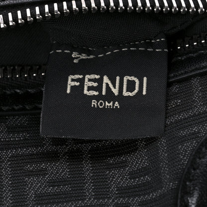 Fendi Recycled Fabric Jacquard Vitello Astro Micro FF Mini Trolley Bag Asfalto Black 8 of 11