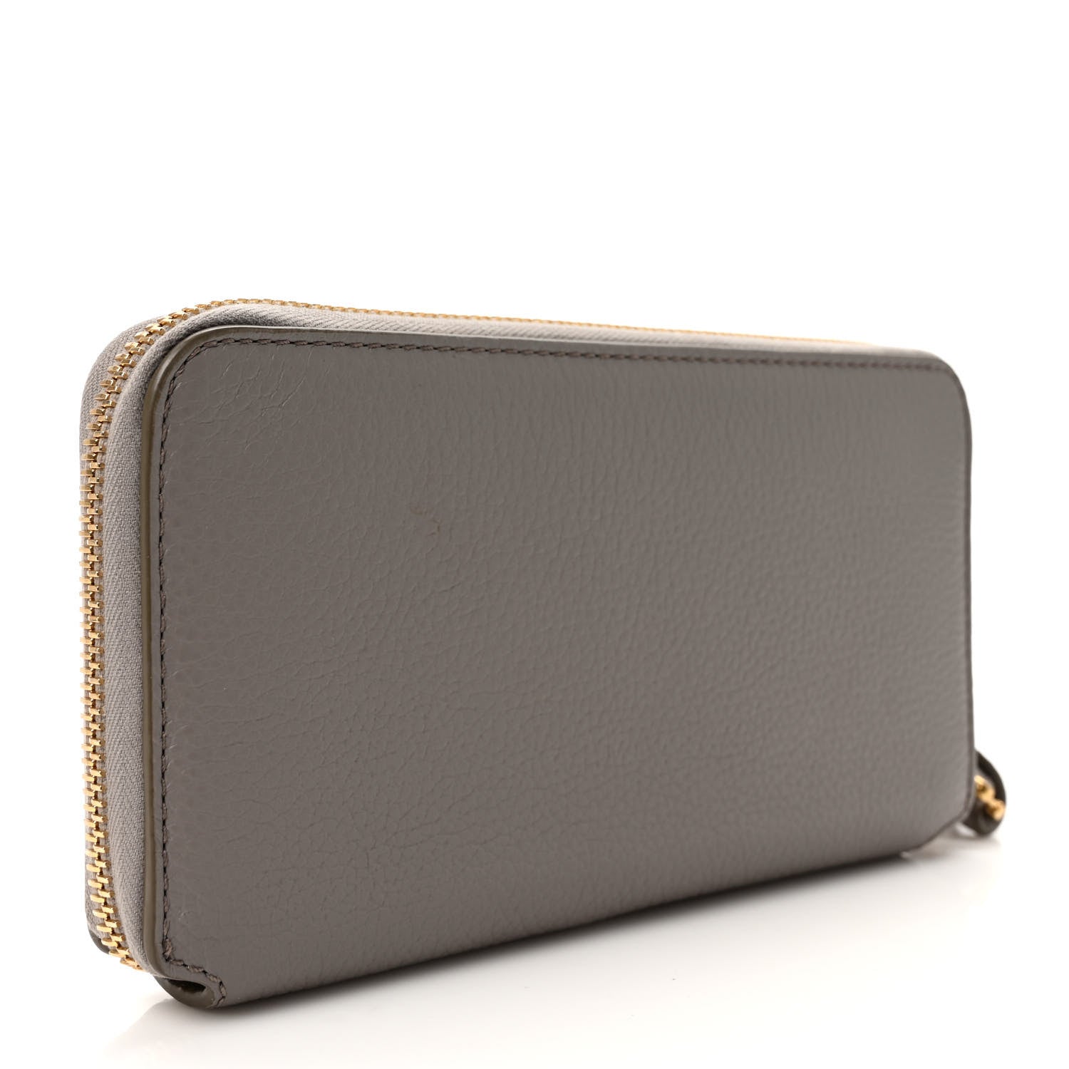 Chloe Calfskin Marcie Long Zip Around Wallet Cashmere Grey 3 of 7