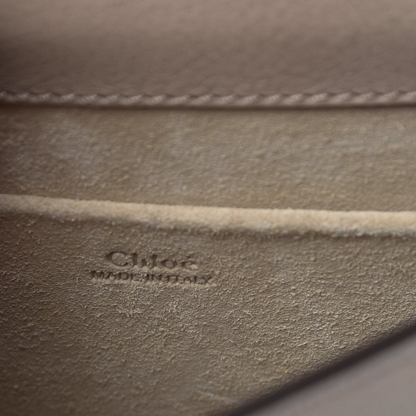 Calfskin Suede Small Nile Bracelet Bag Motty Grey