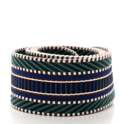 Hermes Toile Swift 50mm Sangle Cavale Shoulder Strap Malachite Bleu Electrique Black 2 of 5