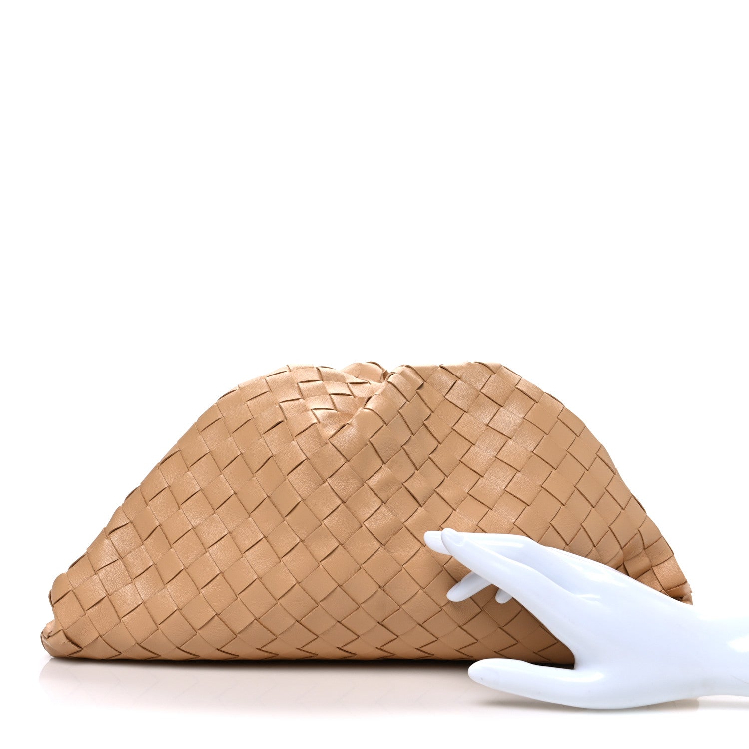 Bottega Veneta Nappa Maxi Intrecciato The Pouch Oversized Clutch
