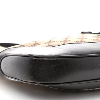 Gucci Monogram Web Jackie O Hobo Dark Brown 9 of 12