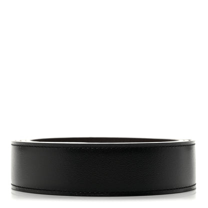 Hermes Box Togo 32mm Belt Strap 115 Black Chocolate 2 of 6