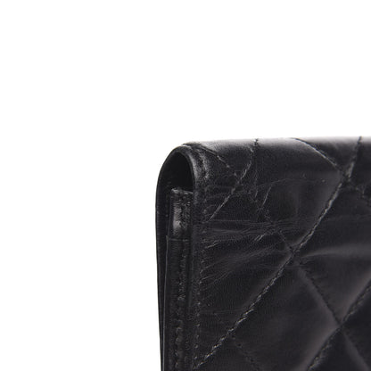 Chanel Calfskin Quilted Cambon Flap Wallet Black 10 of 11