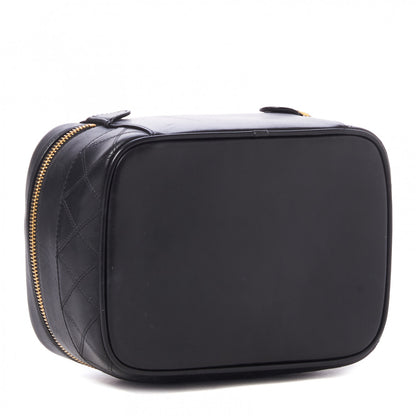 Chanel Lambskin Vanity Cosmetic Case Black 3 of 8