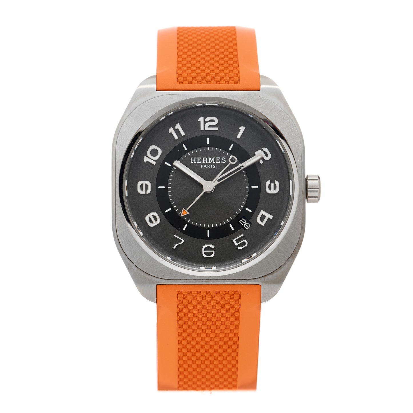 Titanium Rubber 39mm H08 Automatic Watch Orange