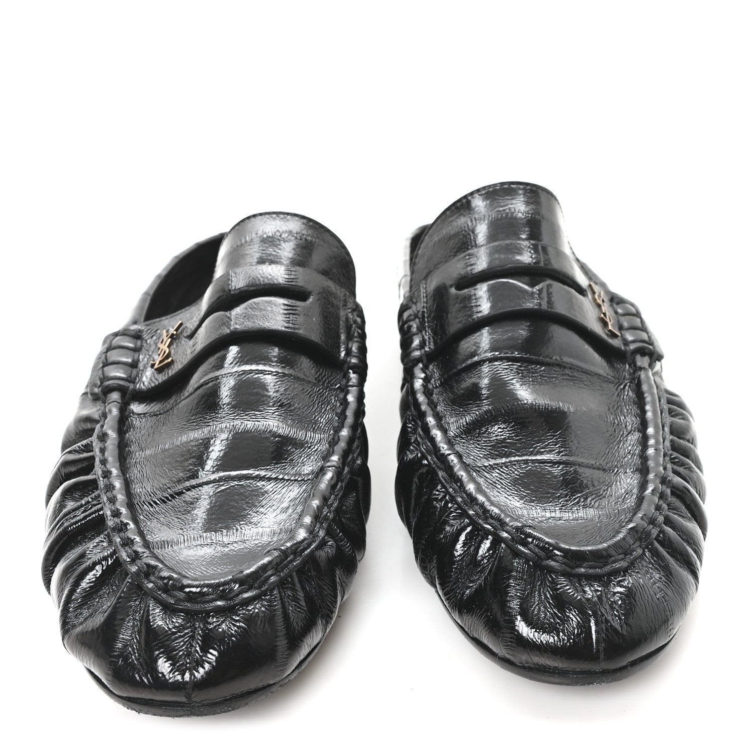 Saint Laurent Radiance Calfskin Le Loafer Penny Slippers 40 Black 3 of 9