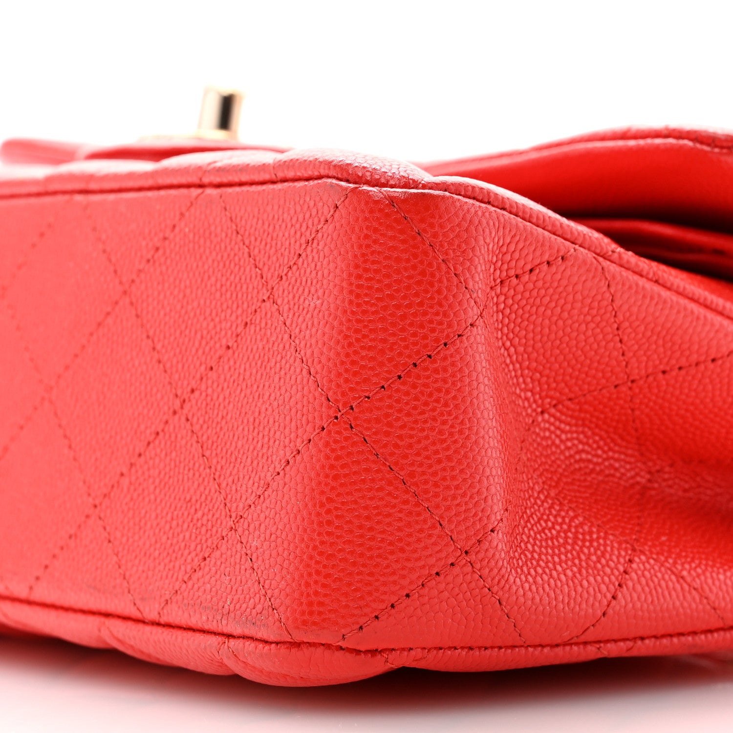 Chanel Caviar Quilted Small Double Flap Red 10 of 10