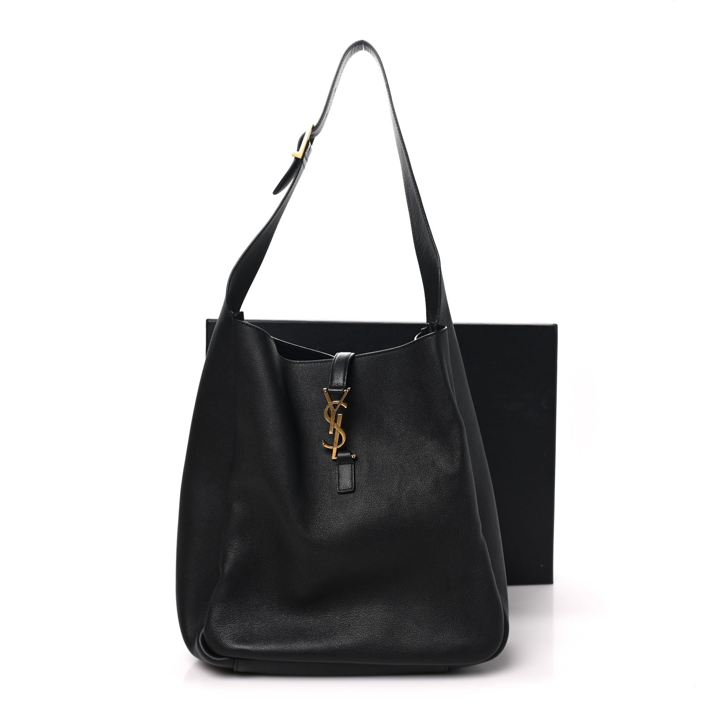 Smooth Calfskin Large Le 5 A 7 Soft Hobo Black