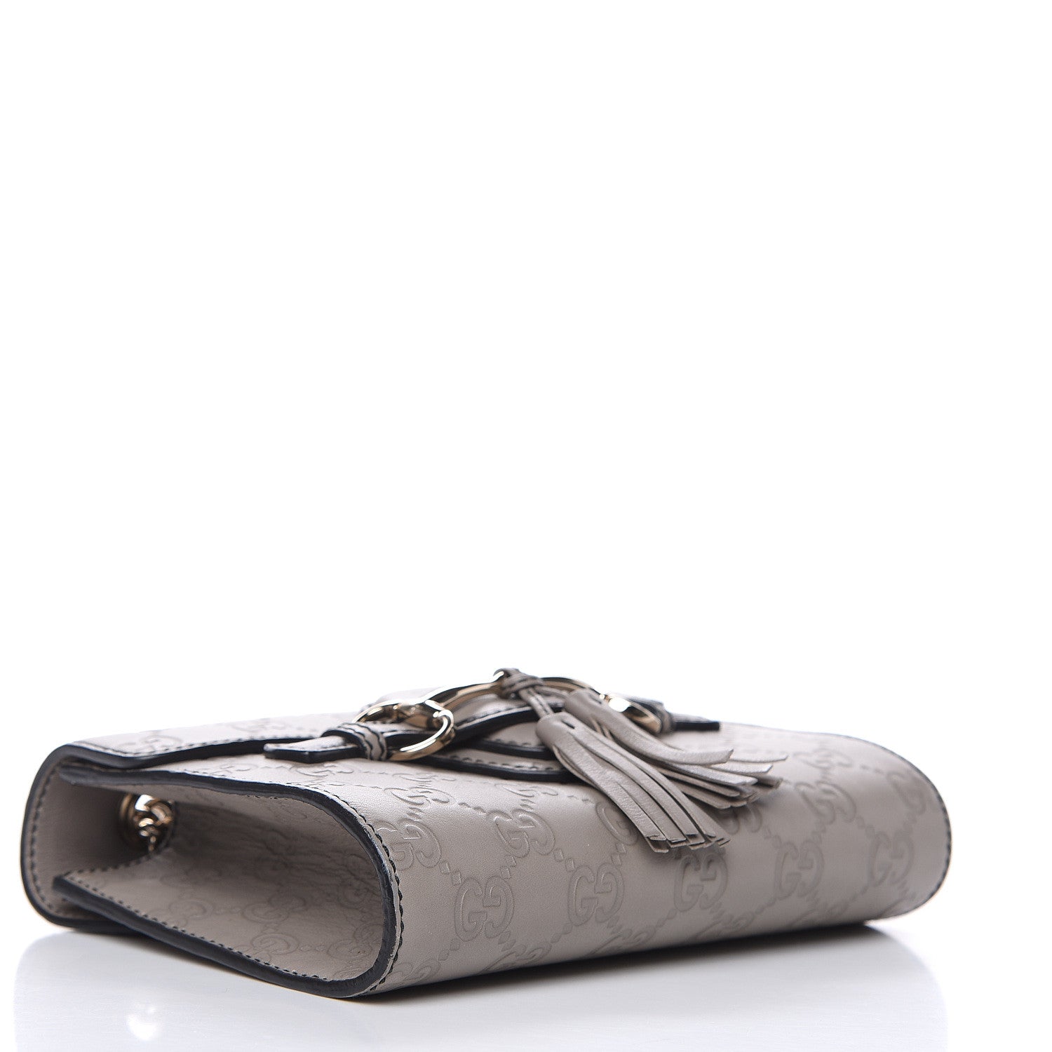 Gucci Guccissima Mini Emily Chain Shoulder Bag Storm Grey 4 of 10