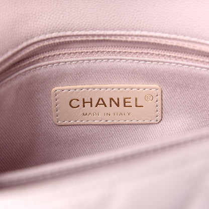 Chanel Caviar Quilted Mini Coco Handle Flap Lilas Lilac 5 of 10