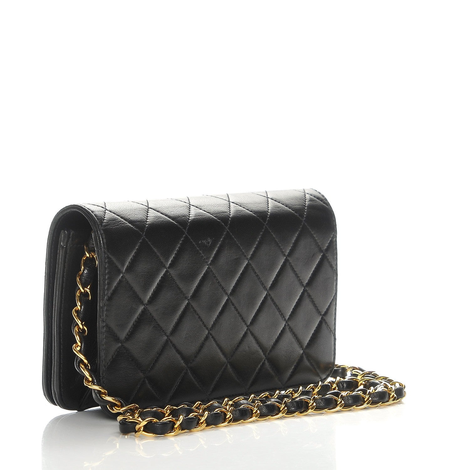 Chanel Lambskin Quilted Small Single Flap Bag Black 3 of 10