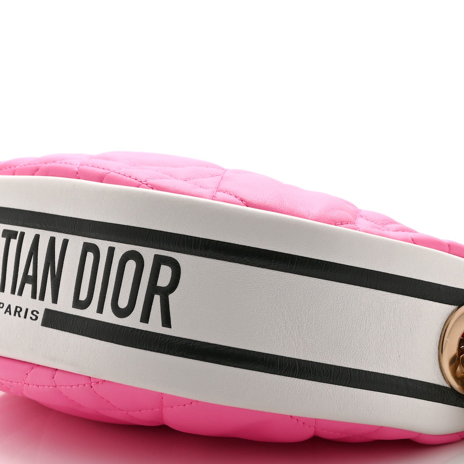 Christian Dior Lambskin Cannage Small Dior Vibe Hobo Bag Pink
