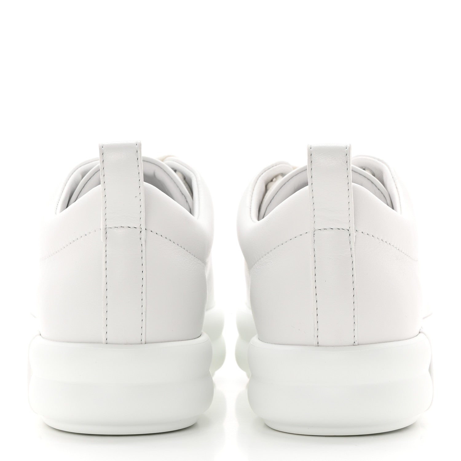 Hermes Calfskin Womens Happy Sneakers 37 White 5 of 12