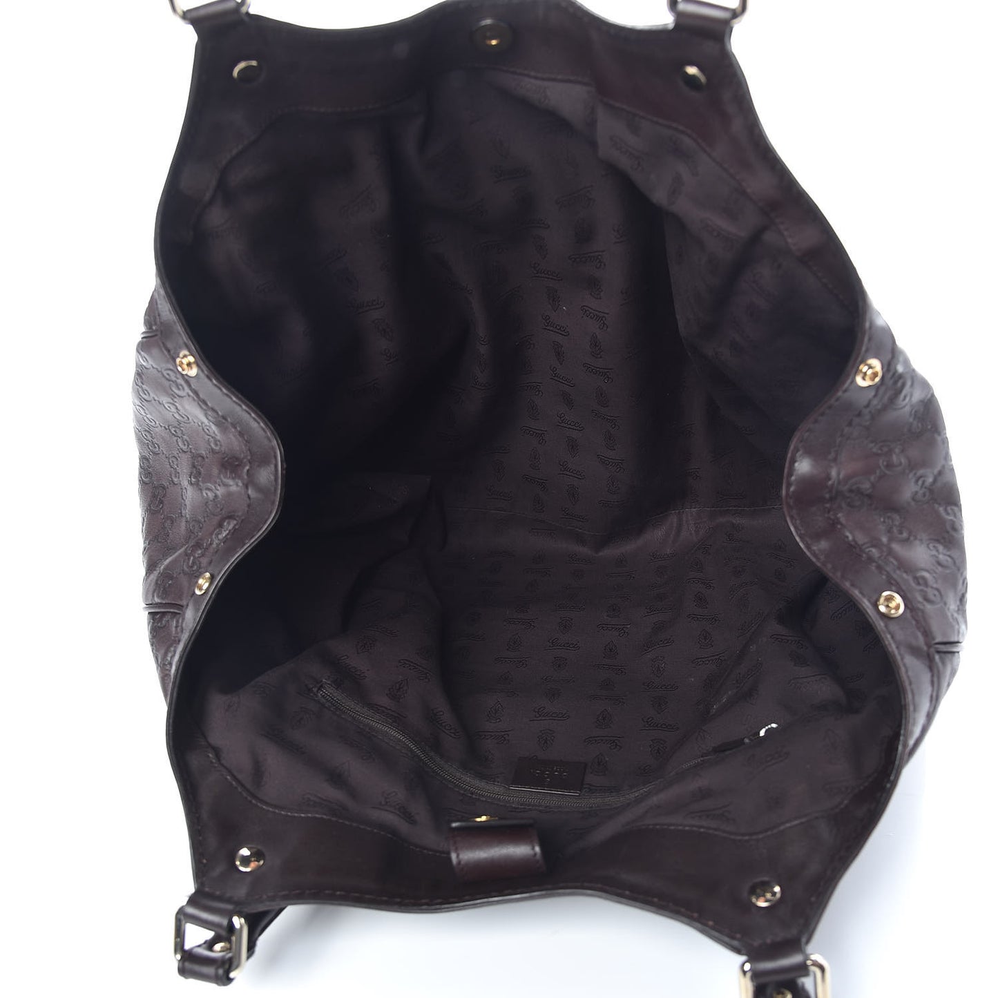 Guccissima Signature Large Sukey Tote Chocolate