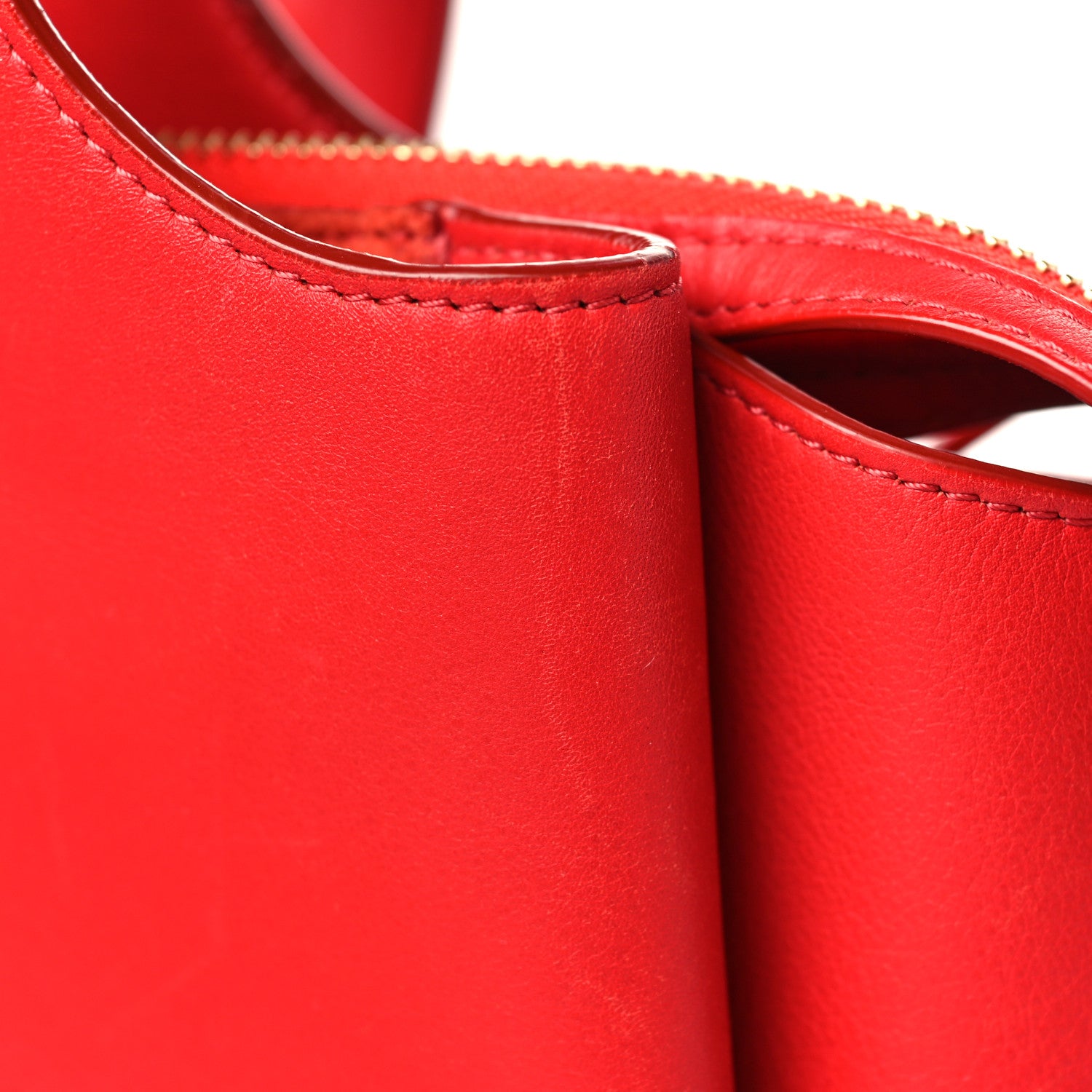 Celine Baby Grained Calfskin Small Tri-Fold Bag Poppy 11 of 12