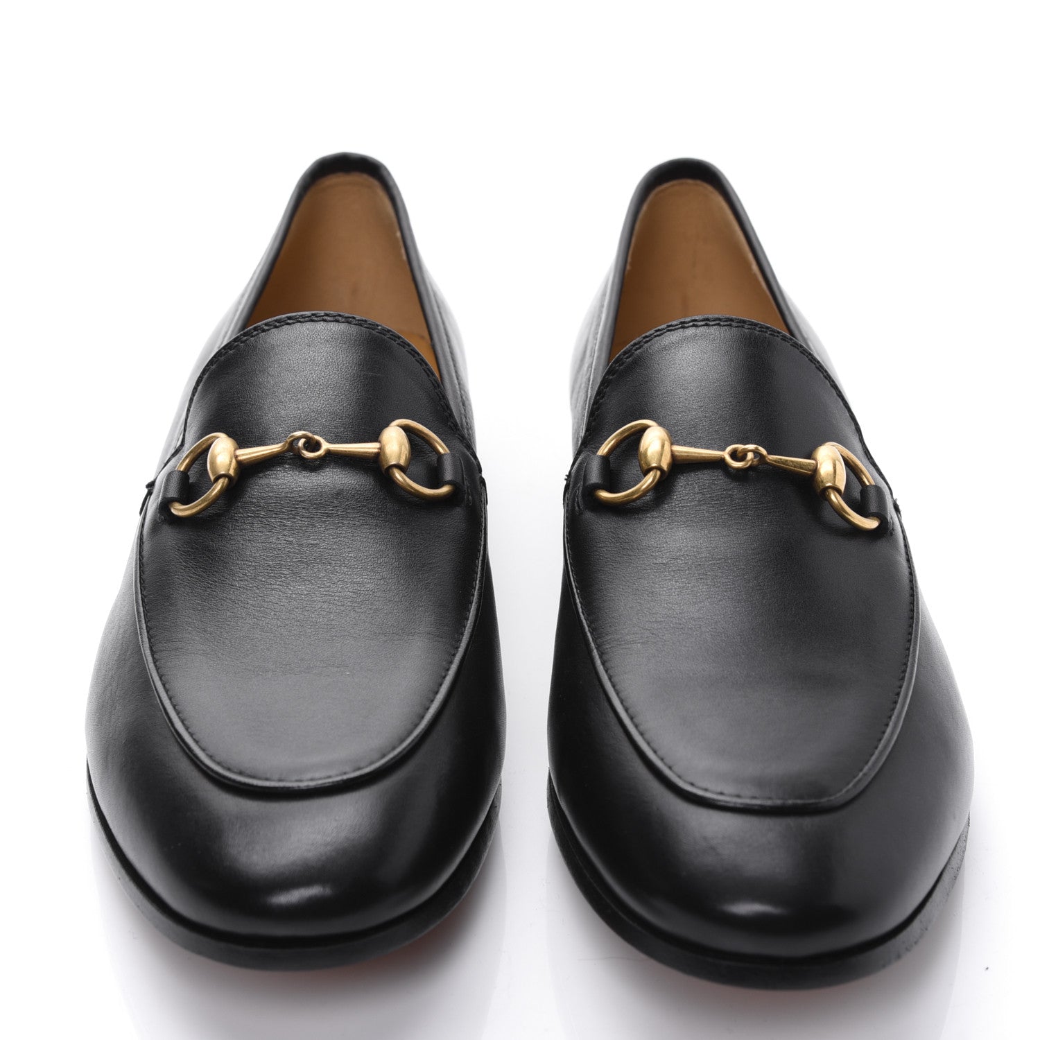 Gucci Calfskin Womens Jordaan Loafers 37 Black 2 of 9