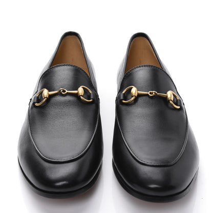 Gucci Calfskin Womens Jordaan Loafers 37 Black 2 of 9