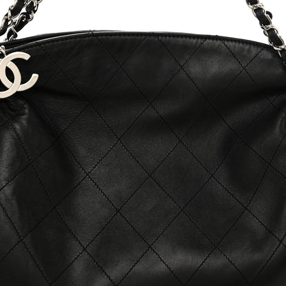 Chanel Lambskin Stitched Medium Ultimate Soft Tote Black 8 of 11