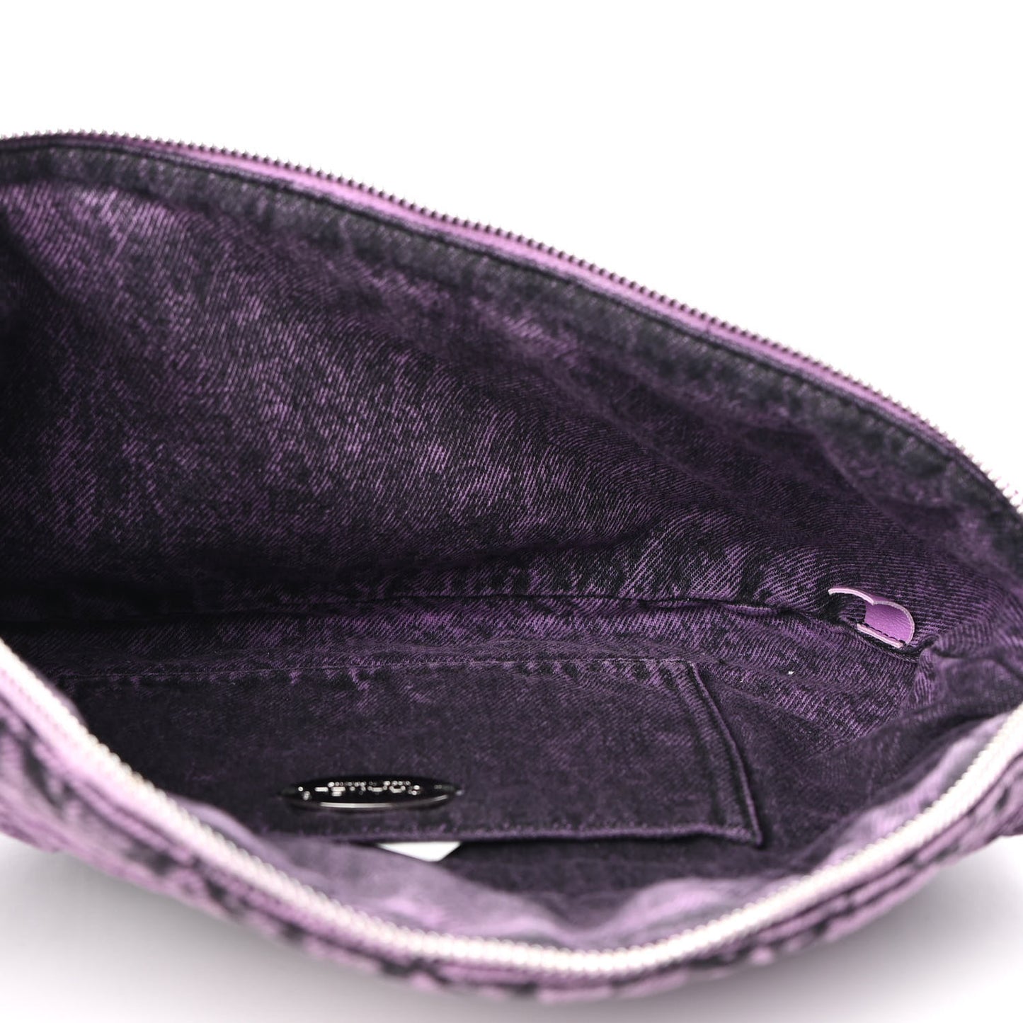 Denim Quilted Denimpression Waist Bag Purple