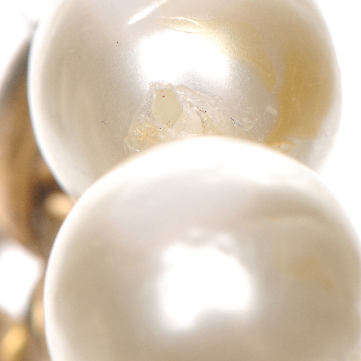 Chanel Pearl Chain Long Necklace Gold 5 of 8