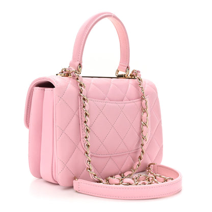 Chanel Lambskin Quilted Small Trendy CC Flap Dual Handle Bag Light Pink 3 of 14