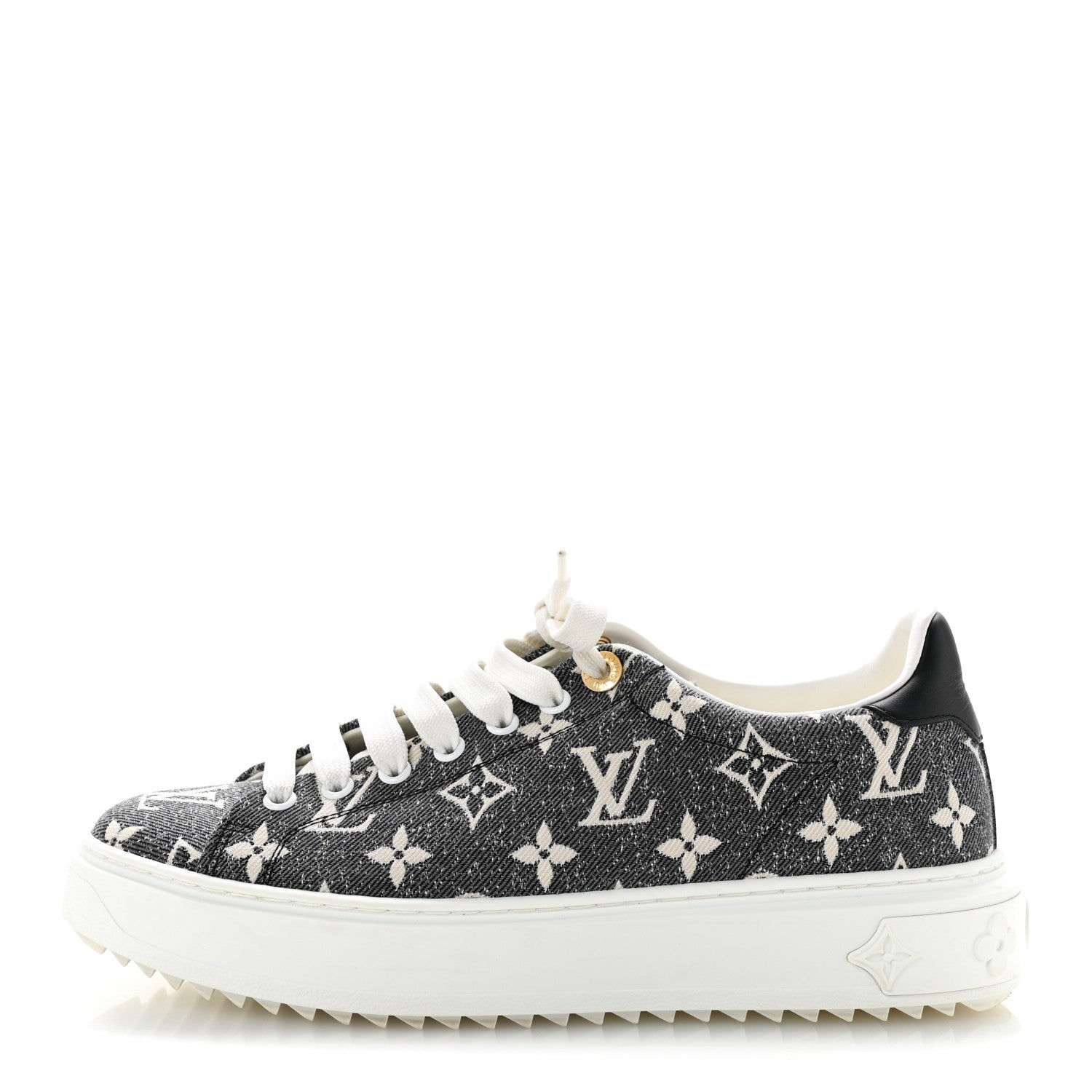 Louis Vuitton Denim Monogram Time Out Sneakers 39 1 of 12