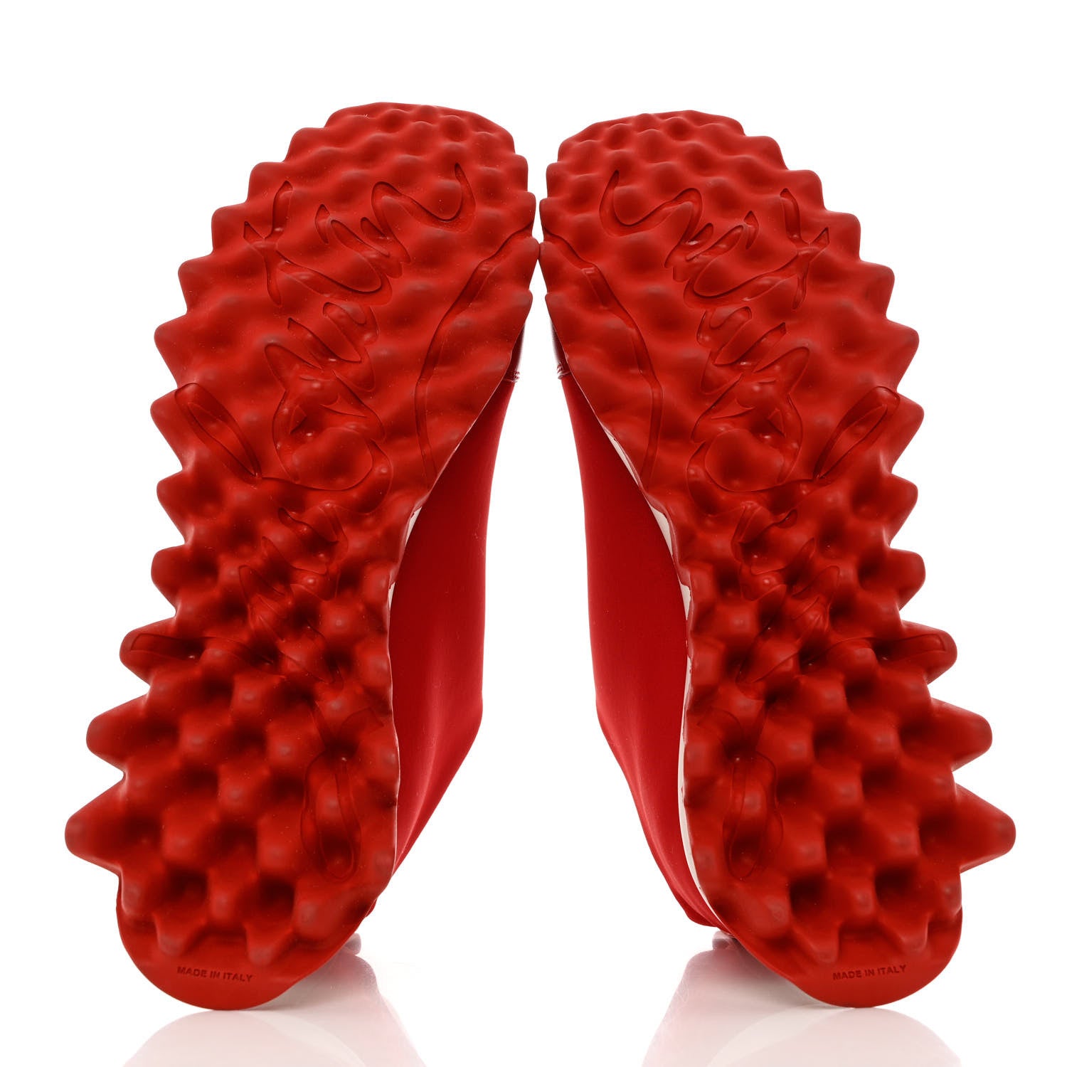 Christian Louboutin Neoprene Tiketa Flat Sneakers 38.5 Red 5 of 8