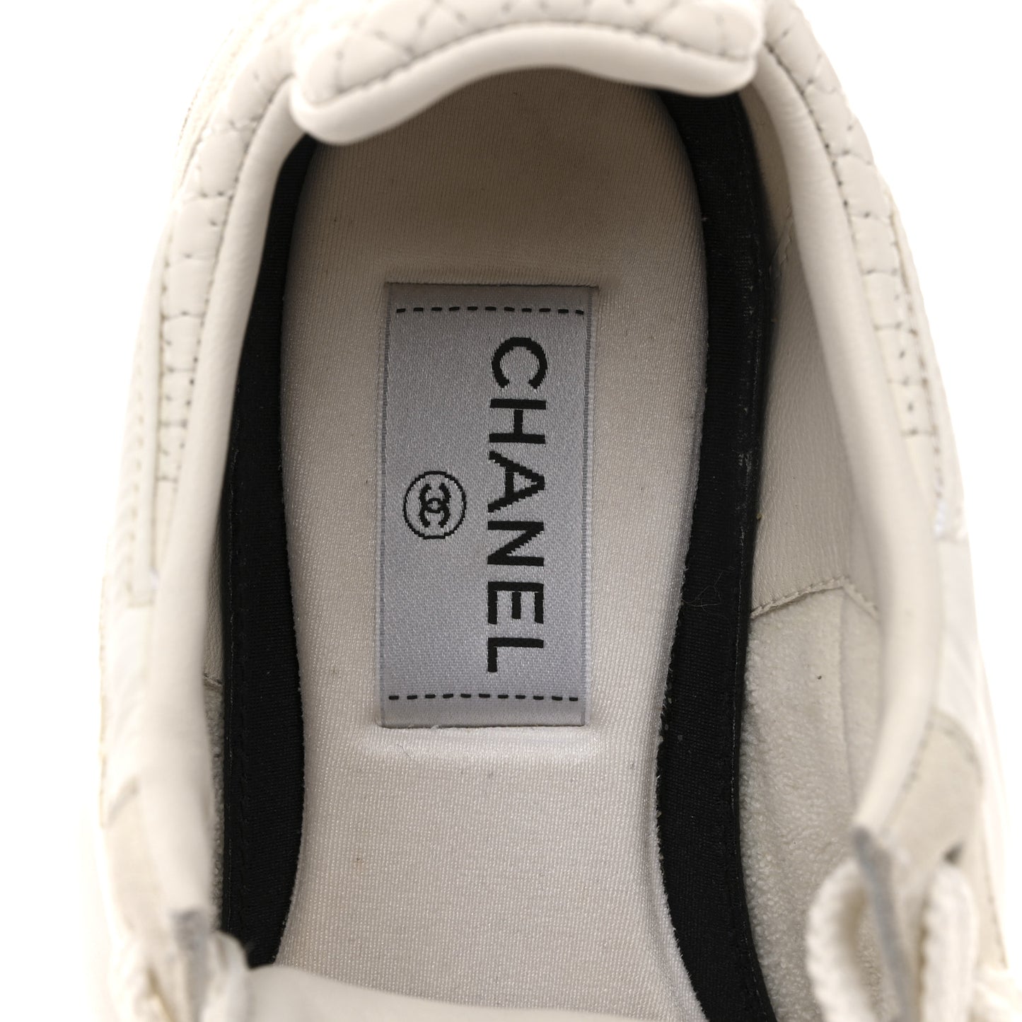 Nylon Suede Kidskin Calfskin Logo Sneakers 37.5 White Black