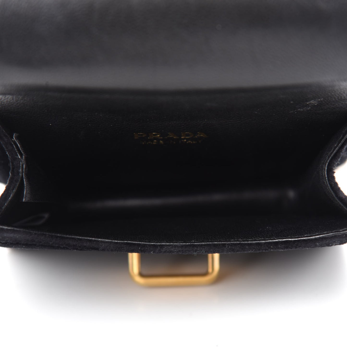 Velvet Crocodile Micro Cahier Bag Black