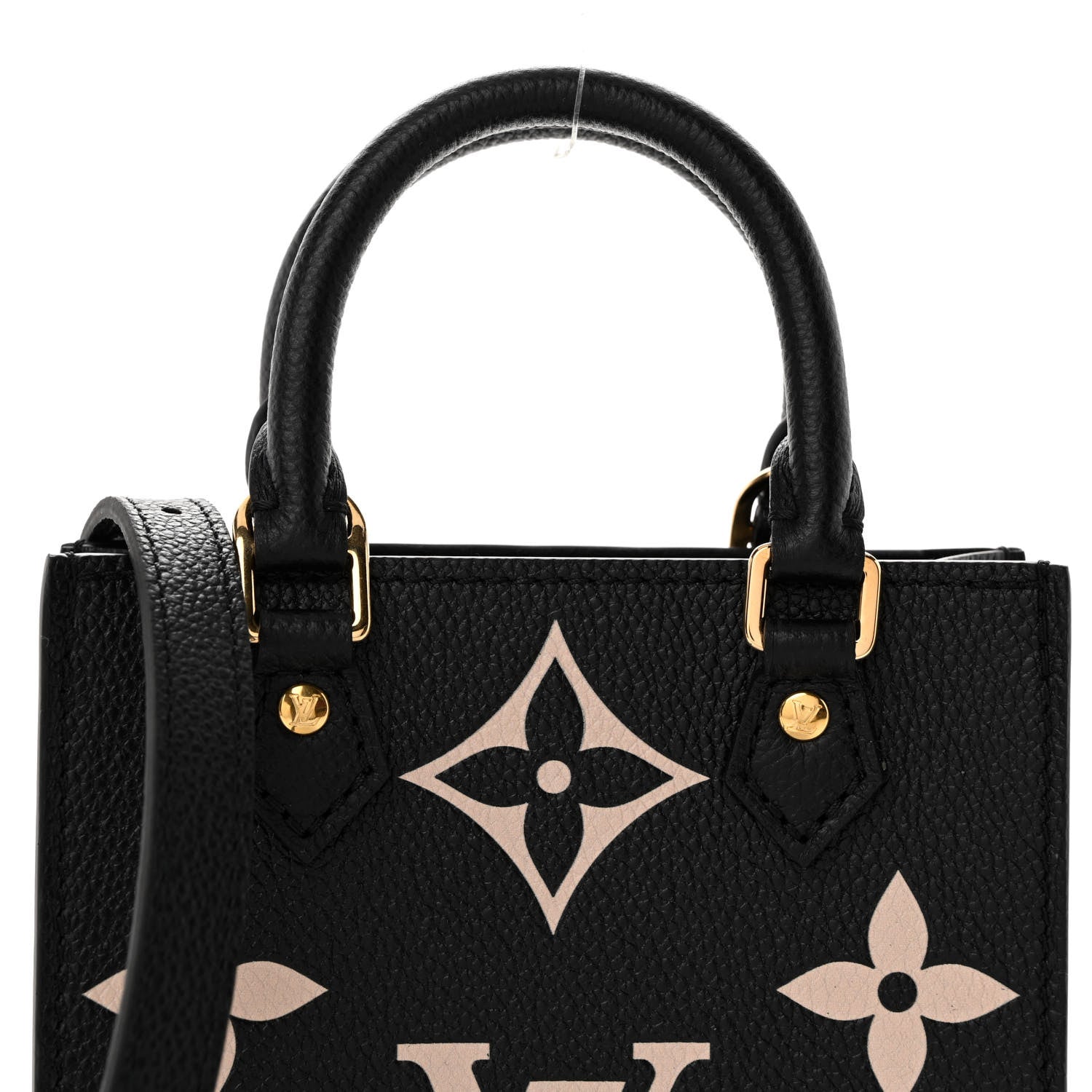 Louis Vuitton Empreinte Monogram Giant Petit Sac Plat Black Beige 7 of 9