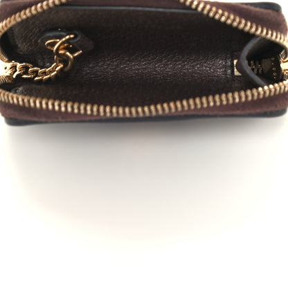 Gucci GG Supreme Monogram Web Ophidia Zip Around Key Case Beige New Acero 5 of 8