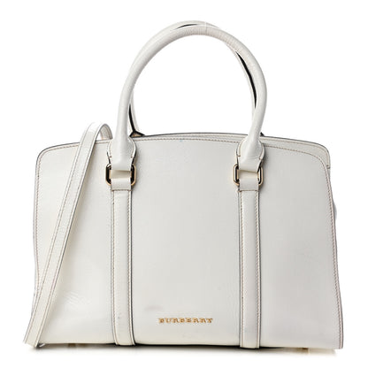 Burberry Patent Calfskin Medium Dinton Tote White 1 of 4