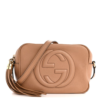 Gucci Pebbled Calfskin Small Soho Disco Bag Rose Beige 1 of 16