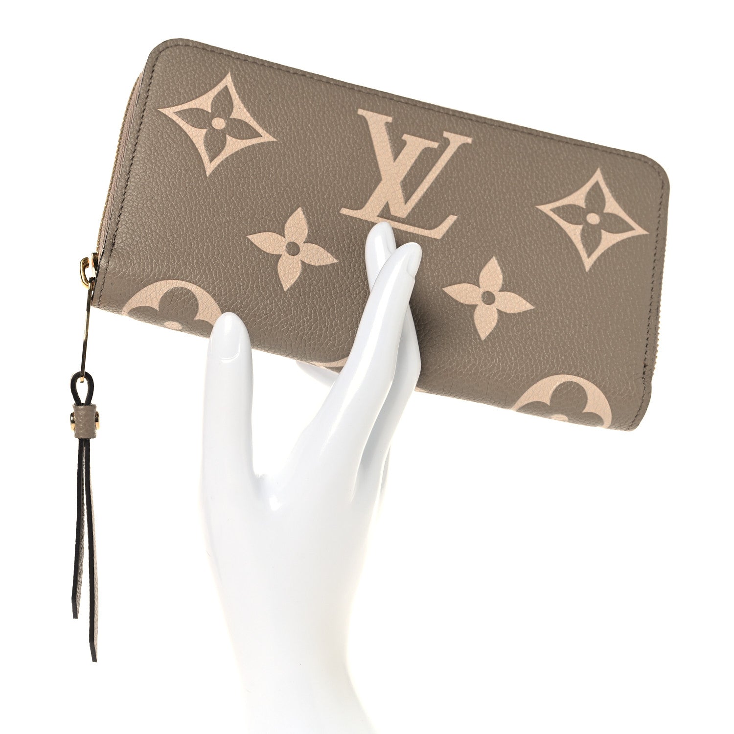 Louis Vuitton Empreinte Monogram Giant Zippy Wallet Tourterelle Creme 2 of 7