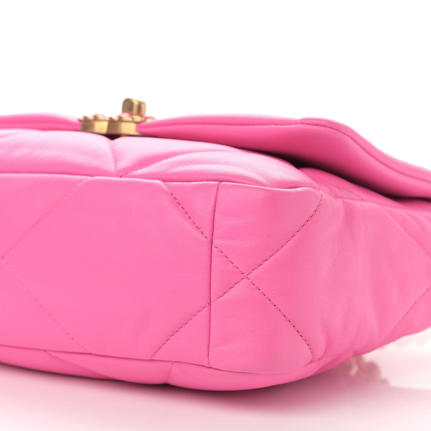Chanel Lambskin Quilted Medium Chanel 19 Flap Pink 10 of 10