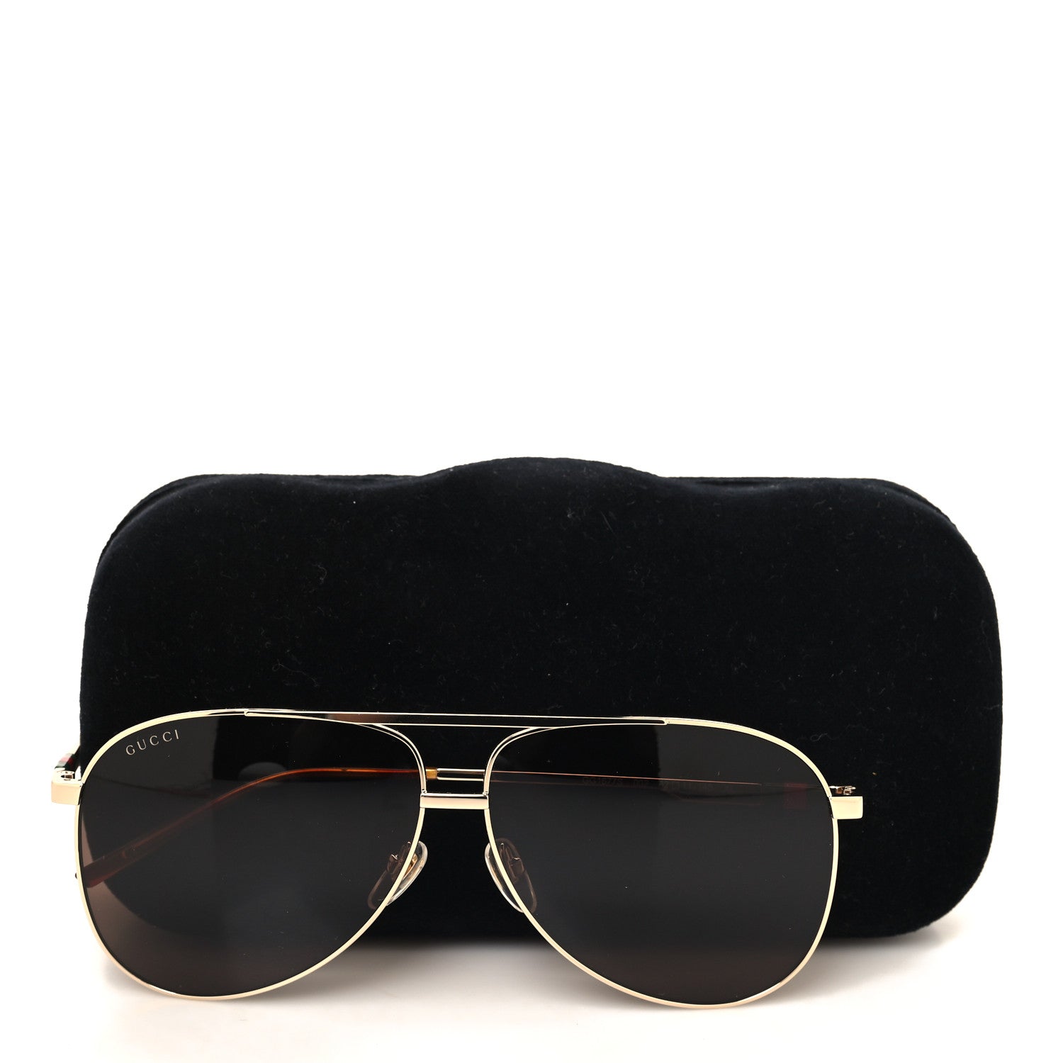 Gucci Web Aviator Sunglasses GG1677S Gold 8 of 8