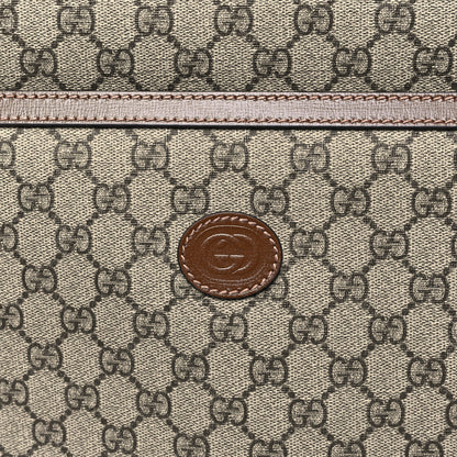 Gucci GG Supreme Monogram Azalea Calfskin Retro Interlocking G Garment Bag Beige Ebony Brown Sugar 7 of 9